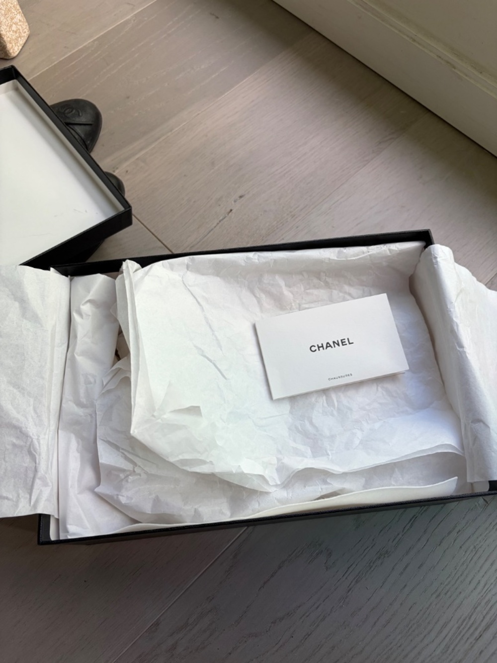 Chanel black ballet flats caviar leather 39 (US 8.5) - Picture 13 of 15